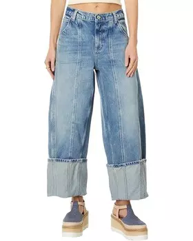 Джинсы Free People Olsen Cuffed Barrel, цвет Daily Driver