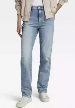 Джинсы G-Star RAW с завышенной талией "Viktoria High Straight", синий