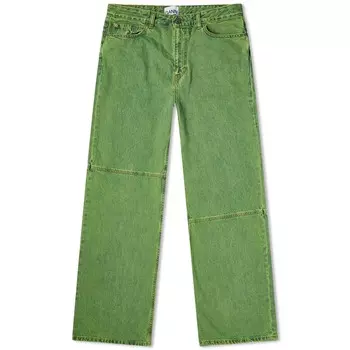 Джинсы Ganni Overdyed Bleach Denim Magny