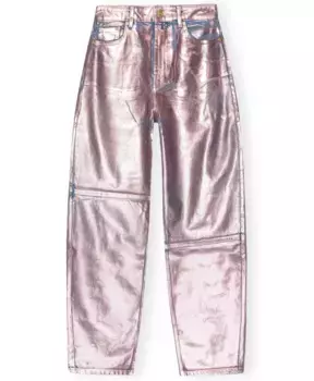 Джинсы Ganni, розовый