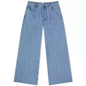 Джинсы Ganni с широкими кулисками