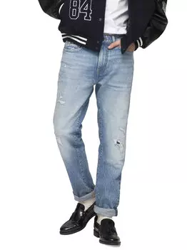 Джинсы Gas Albert Simple Rev приталенного кроя, синий