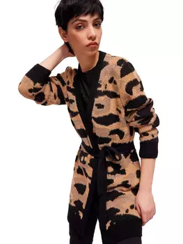 Джинсы gaud jeans cardigan jacquard animalier Gaudi Jeans, желтый