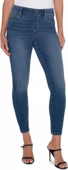 Джинсы Gia Glider Pull-On Forever Fit Ankle Skinny Mid-Rise Stretch Denim Jean 28" in Santa Ynez Liverpool Los Angeles, цвет Santa Ynez