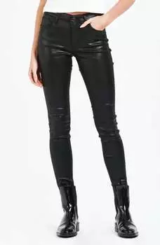 Джинсы Gisele Coated Skinny черного цвета DEAR JOHN DENIM