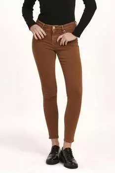 Джинсы Gisele Skinny средней посадки по щиколотку цвета Burnt Sienna DEAR JOHN DENIM