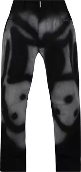 Джинсы Givenchy x Chito Slim Fit Jeans In 4G Denim With Tag Effect Print 'Black', черный