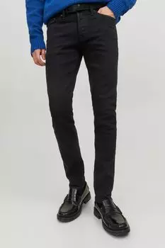 Джинсы Glen приталенного кроя с зауженными штанинами JACK & JONES, черный