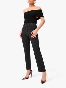 Джинсы Good American Good прямого кроя, черные 184