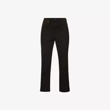 Джинсы Good Curve из эластичного денима прямого кроя со средней посадкой Good American, черный