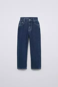 Джинсы городского типа balloon ZARA, синий