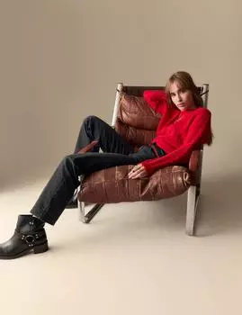 Джинсы Grazer со средней посадкой и прямыми штанинами Per Una, черный