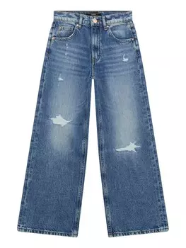 Джинсы GUESS Wide leg Jeans, синий деним