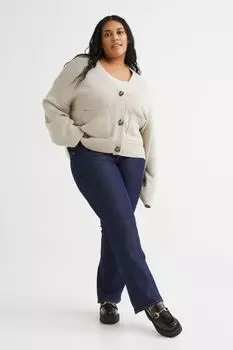 Джинсы H&amp;M+ Bootcut Low, темно-синий деним