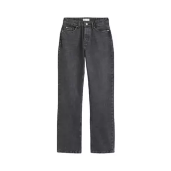 Джинсы H&amp;M Straight High, темно-серый