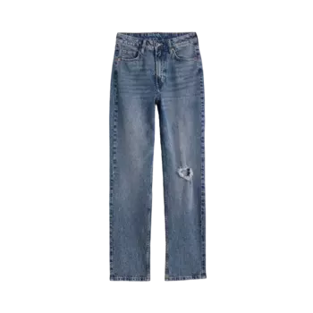 Джинсы H&amp;M Vintage Straight High, синий