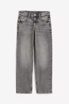 Джинсы H&M 90s Baggy Low, серый