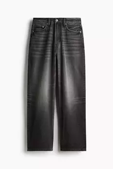 Джинсы H&M A/W 2024 Baggy, высветленный темно-серый