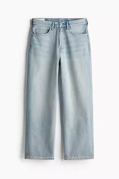 Джинсы H&M A/W 2024 Baggy, высветленный синий