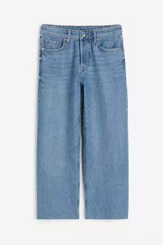 Джинсы H&M Baggy Wide Low Ankle, светло-синий