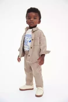 Джинсы H&M, бежевый