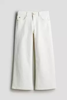 Джинсы H&M Kids Loose Fit Wide Leg Low, белый