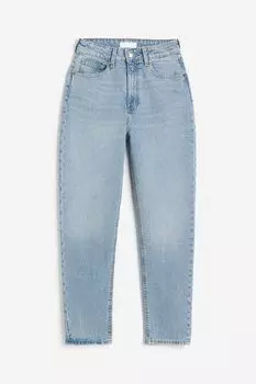 Джинсы H&M Slim Mom High Ankle, голубой