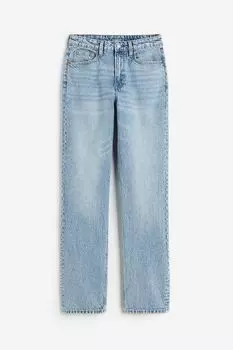 Джинсы H&M Straight High, голубой