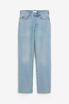 Джинсы H&M Straight High, светло-синий