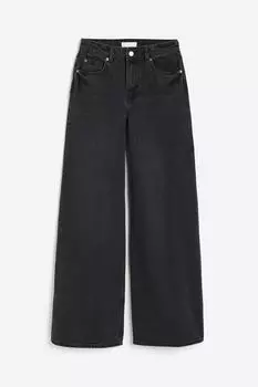 Джинсы H&M Wide High, черный