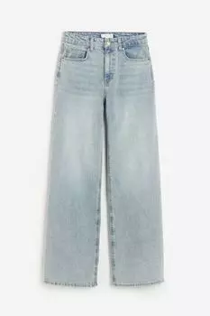 Джинсы H&M Wide High, голубой