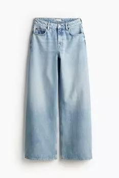 Джинсы H&M Wide High, голубой