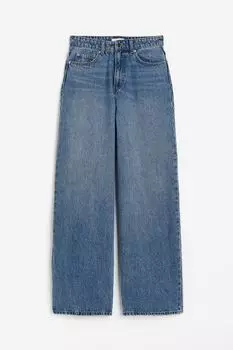Джинсы H&M Wide Regular, синий