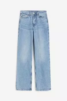 Джинсы H&M Wide Ultra High, светло-синий
