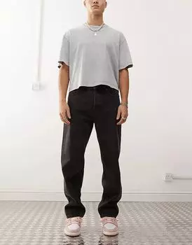 Джинсы Hardwork в выцветшем черном цвете Obey