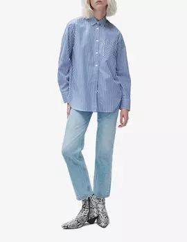 Джинсы Harlow средней посадки Rag & Bone, светло-синий