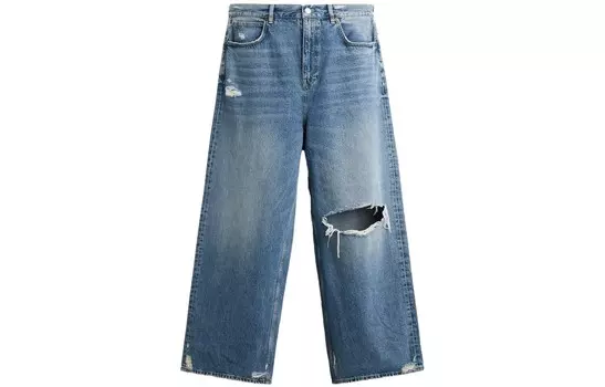 Джинсы Harry Lambert Co-brand Unisex Dark Blue Zara, темно-синий