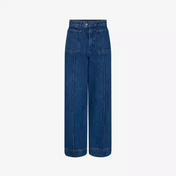 Джинсы Harry с высокой талией и широкими штанинами Soeur, синий