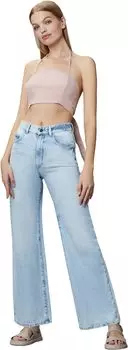 Джинсы Hepburn High-Rise Wide Leg in Jet Stream DL1961, цвет Jet Stream