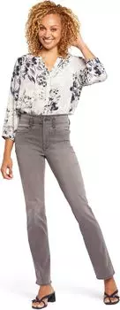 Джинсы High-Rise Marilyn Straight Hollywood Waistband in Smokey Mountain NYDJ, цвет Smokey Mountain