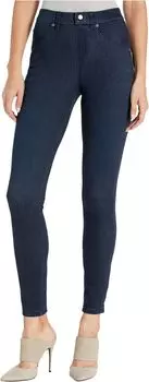 Джинсы High-Waist Ultra Soft Denim Leggings HUE, цвет Black/Indigo Wash