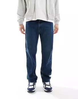 Джинсы Hollister светло-коричневого цвета прямого кроя с эффектом потертости