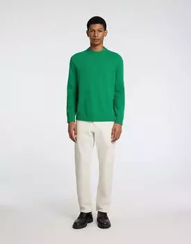 Джинсы Homme Regular зауженного кроя цвета эгрет Selected Homme