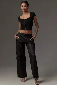 Джинсы Hudson Cargo с высокой посадкой, черный