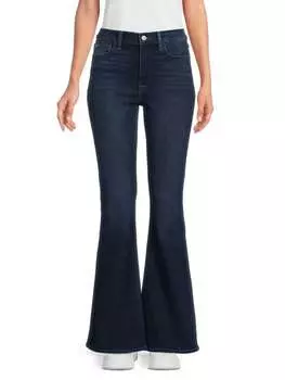 Джинсы Hudson Heidi расклешенные с высокой посадкой, темно-синий