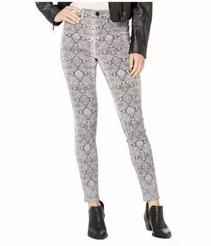 Джинсы Hudson Jeans, Barbara High-Rise Super Skinny in Metallic Python