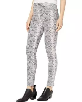Джинсы Hudson Jeans Barbara High-Rise Super Skinny in Metallic Python, цвет Metallic Python