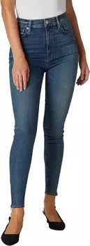 Джинсы Hudson Jeans Centerfold High-Rise Super Skinny in Mohawk, цвет Mohawk