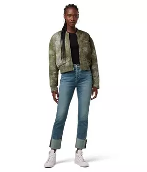 Джинсы Hudson Jeans, Holly High-Rise Straight Ankle in Mineral Blue