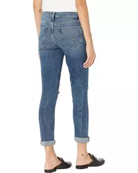 Джинсы Hudson Jeans Lana Slim Boyfriend w/ Roll Hem in Tightrope, цвет Tightrope